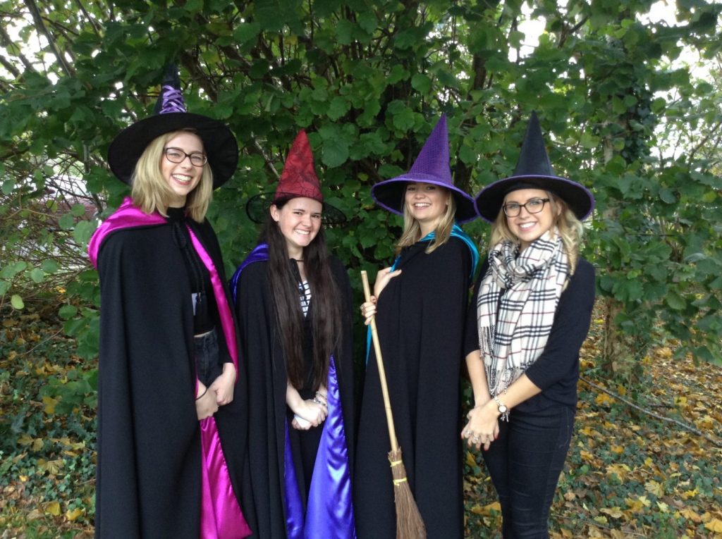 The Writing Witches off to Wool Primary School. 